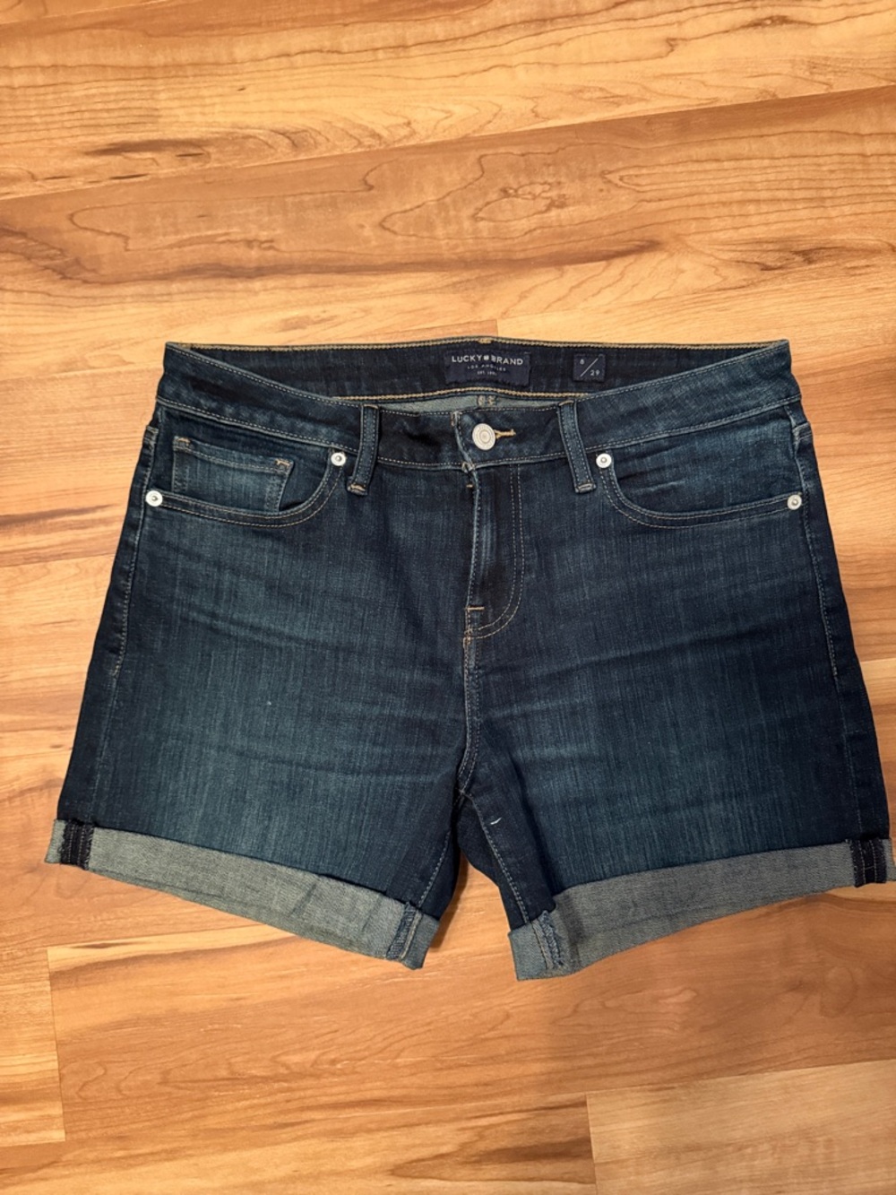 LN Lucky Brand Ava Roll Up Denim Shirts-8/29